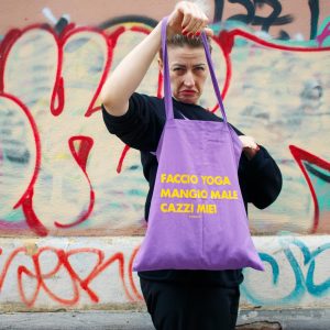 SHOPPER 'FACCIO YOGA MANGIO MALE'